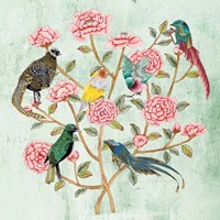 Minty Chinoiserie II Fine Art Print