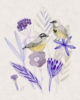 Meander in Violet II Framed Print