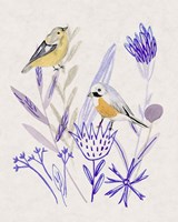 Meander in Violet IV Framed Print