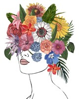 Flower Lady I Framed Print