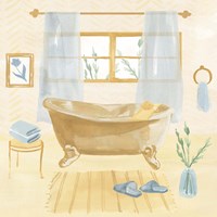 Golden Bath II Framed Print