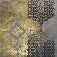 Golden Filigree II Framed Print