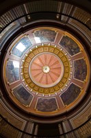 Alabama, Montgomery, State Capitol Building Dome Fine Art Print