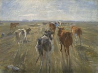 Long Shadows, Cattle on the Island of Saltholm, c. 1890 Fine Art Print