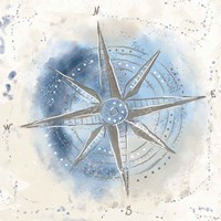 Explore the World II Blue Brown Fine Art Print