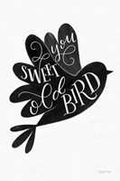 Sweet Old Bird BW Fine Art Print