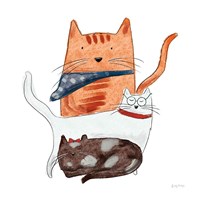 Playful Pets Cats II Fine Art Print