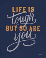 Life is Tough Navy Fine Art Print