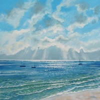 Boats Moored in Morning Sun Fine Art Print