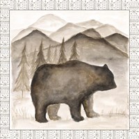 Bear w/ Border Fine Art Print