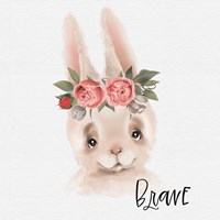Brave Rabbit Framed Print