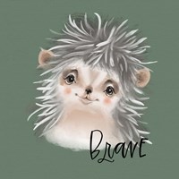 Brave Hedgehog Fine Art Print