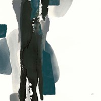 Black and Dark Teal II Fine Art Print