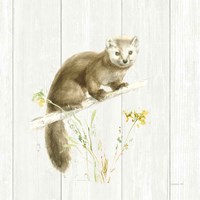 Meadows Edge V on Wood Framed Print