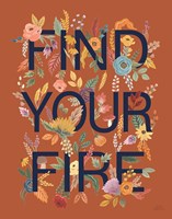 Harvest Garden III Rust Fine Art Print