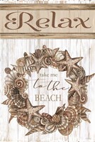 Relax Shell Wreath Fine Art Print