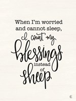 Count Your Blessings Instead of Sheep Fine Art Print