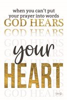 God Hears Your Heart Fine Art Print