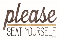 Please Seat Yourself Fine Art Print