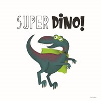 Super Dino Framed Print