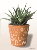 Succulent Watch Each Other Grow Fine Art Print