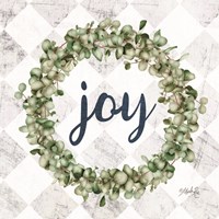 Joy Eucalyptus Wreath Fine Art Print