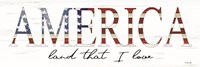 America Land That I Love Fine Art Print