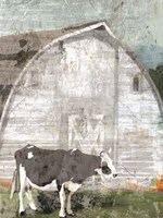 Barn with Cow Fine Art Print