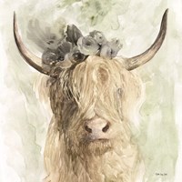 Cow and Crown I Fine Art Print