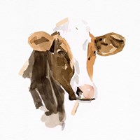 Watercolor Bovine IV Fine Art Print