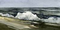 Loose Watercolor Waves I Fine Art Print