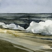 Loose Watercolor Waves IV Fine Art Print