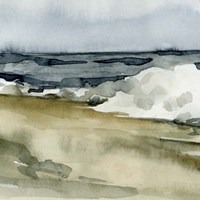 Loose Watercolor Waves V Fine Art Print