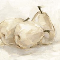 White Pear Study II Framed Print