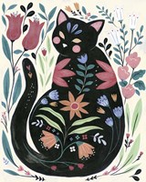 Folksy Feline I Fine Art Print
