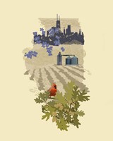 Illustrated State-Illinois Fine Art Print