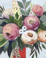 Lustrous Bouquet I Framed Print