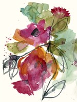 Flower Party I Framed Print