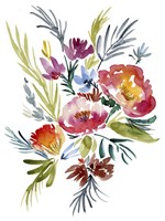 Jeweled Bouquet II Framed Print