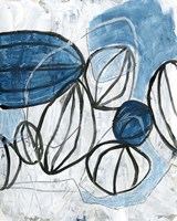 Blue Lanterns II Framed Print