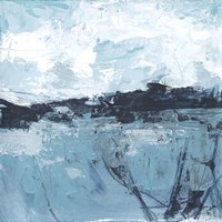 Blue Coast Abstract I Fine Art Print