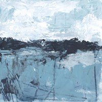 Blue Coast Abstract II Fine Art Print