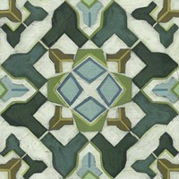 Palm Piazza Tile I Fine Art Print