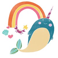 Happy Narwals IV Fine Art Print