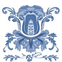 Indigo Chintz III Framed Print