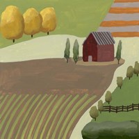 The Hill Village I Fine Art Print