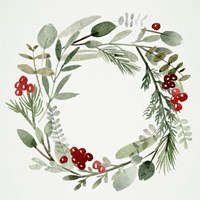 Holly Wreath II Fine Art Print