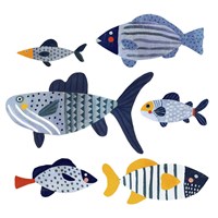 Patterned Fish II Framed Print