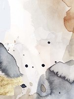 Indigo Blush and Gold II Framed Print