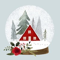 Snow Globe Village II Framed Print